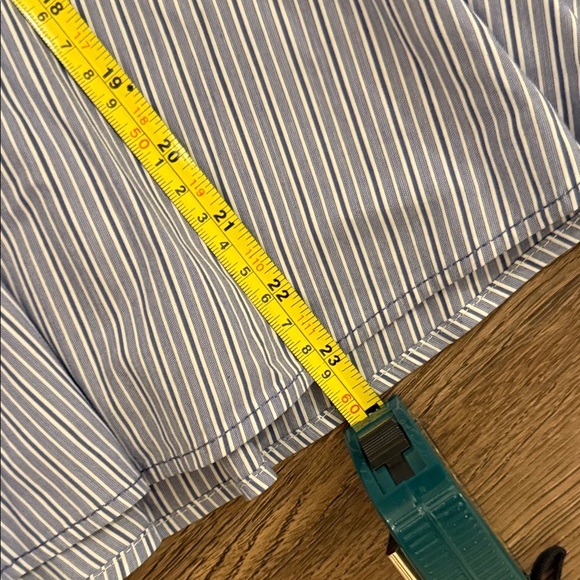 Tory Burch Blue and White Striped Midi Dress - Picture 8 of 10